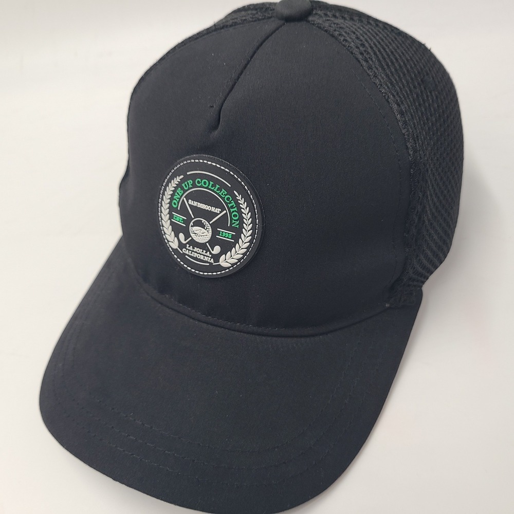 San Diego Hat Snapback Trucker Mesh Black Green One Up Collection Golf Logo Men